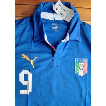 Camisa Seleção Itália Azul Puma Nº9 Balotelli