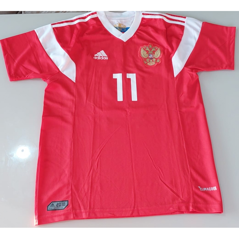 Camisa Seleção Rússia Adidas Vermelha Nº11 Smolov