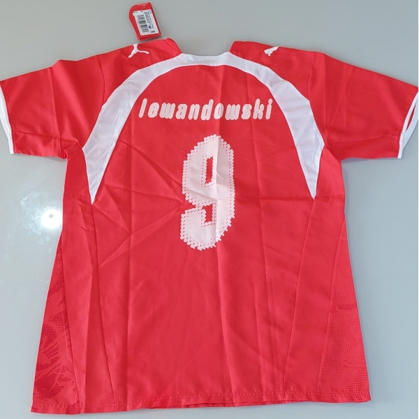 preferible comerciante Rebelión Camisa Seleção Polonia Puma Vermelha Nº9 Lewandowiski - RidSports