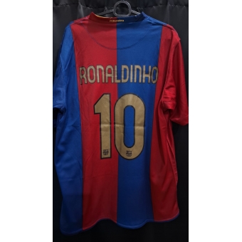 Camisa Espanha Barcelona Nike 2007/2008 Ronaldinho Cod.226