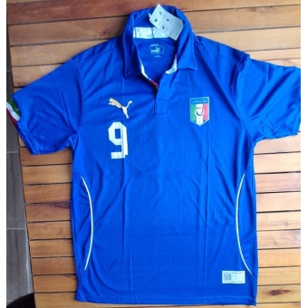 Camisa Seleção Itália Azul Puma Nº9 Balotelli