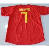 Camisa Seleção Bélgica Adidas Vermelha Nº7 Bruyne