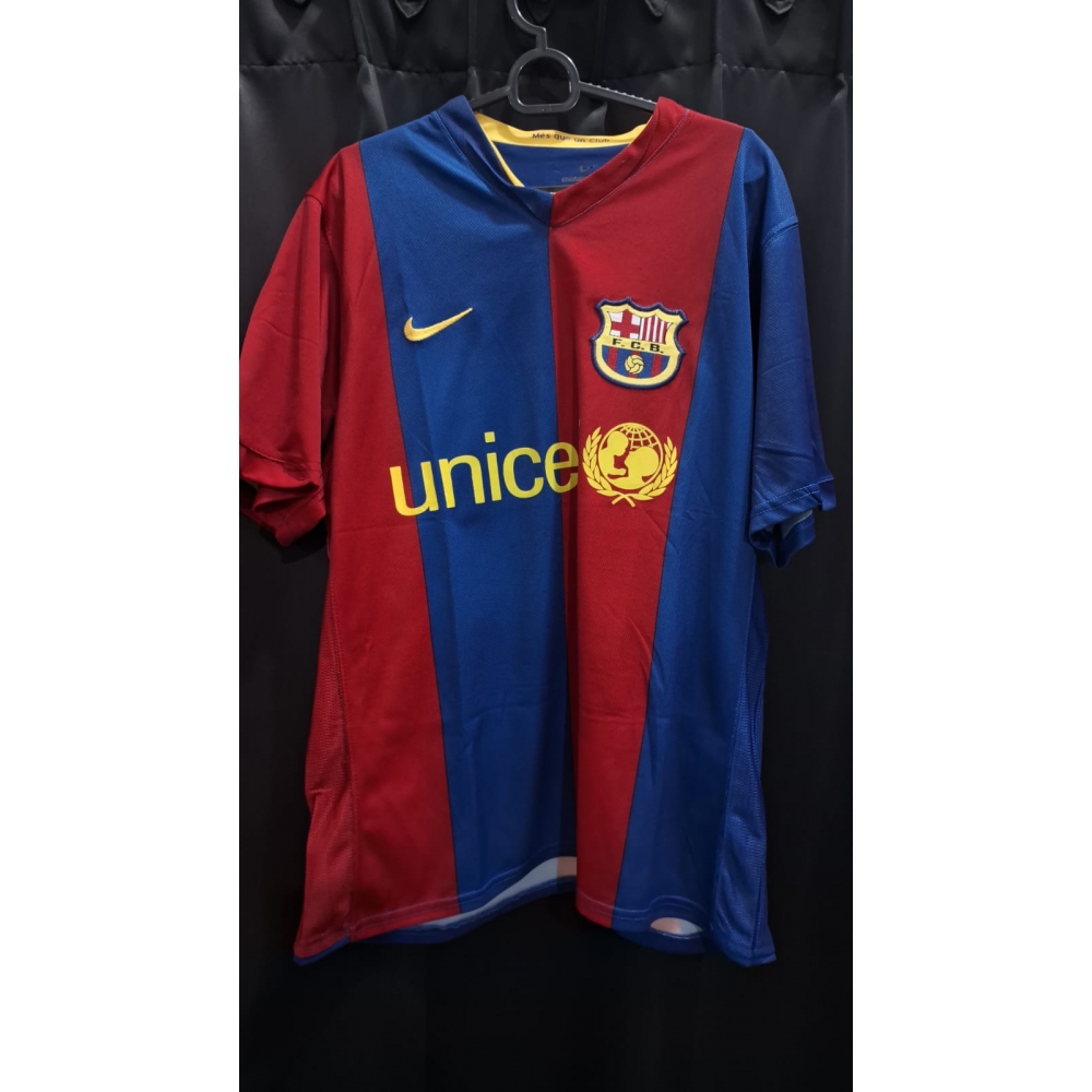 Camisa Espanha Barcelona Nike 2007/2008 Ronaldinho Cod.226