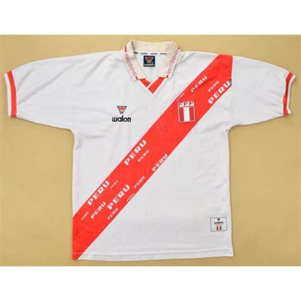 Camisa Seleção Peru Walon Branca Nº9 1998