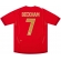 Camisa Seleção Inglaterra Adidas Vermelha Nº7 Beckham 2006