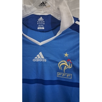 Camisa Seleção França Zidane 2008 Nº10 Azul Adidas Cod.1307