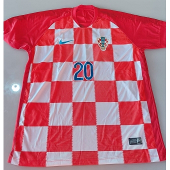 Camisa Seleção Croácia Nike Branca e Vermelha Nº20