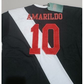 Camisa Vasco Preta SportBrazil 10 Amarildo 1974