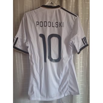 Camisa Seleção Alemanha 2010 Branca Podolski NR.10 Adidas Cod.1120