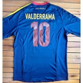 Camisa Seleção Colombia Azul Adidas Nº10 Valderrama