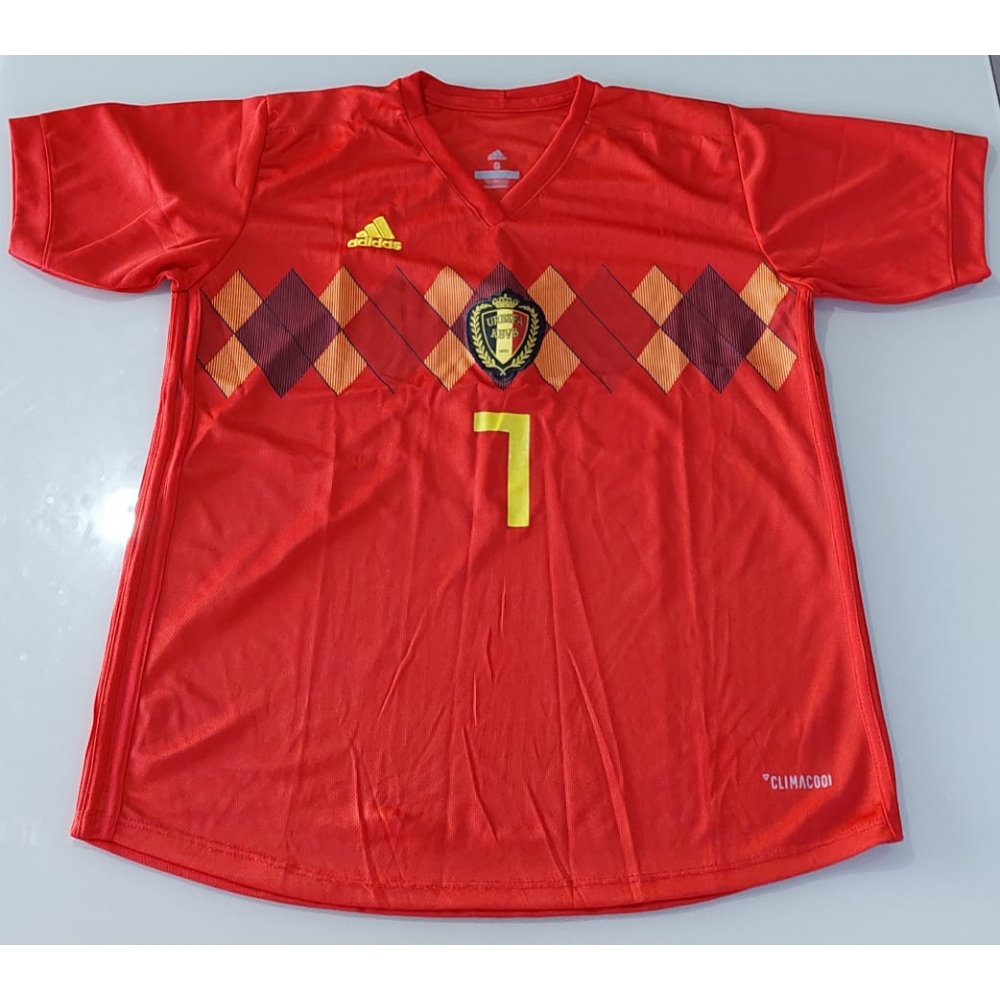 Camisa Seleção Bélgica Adidas Vermelha Nº7 Bruyne