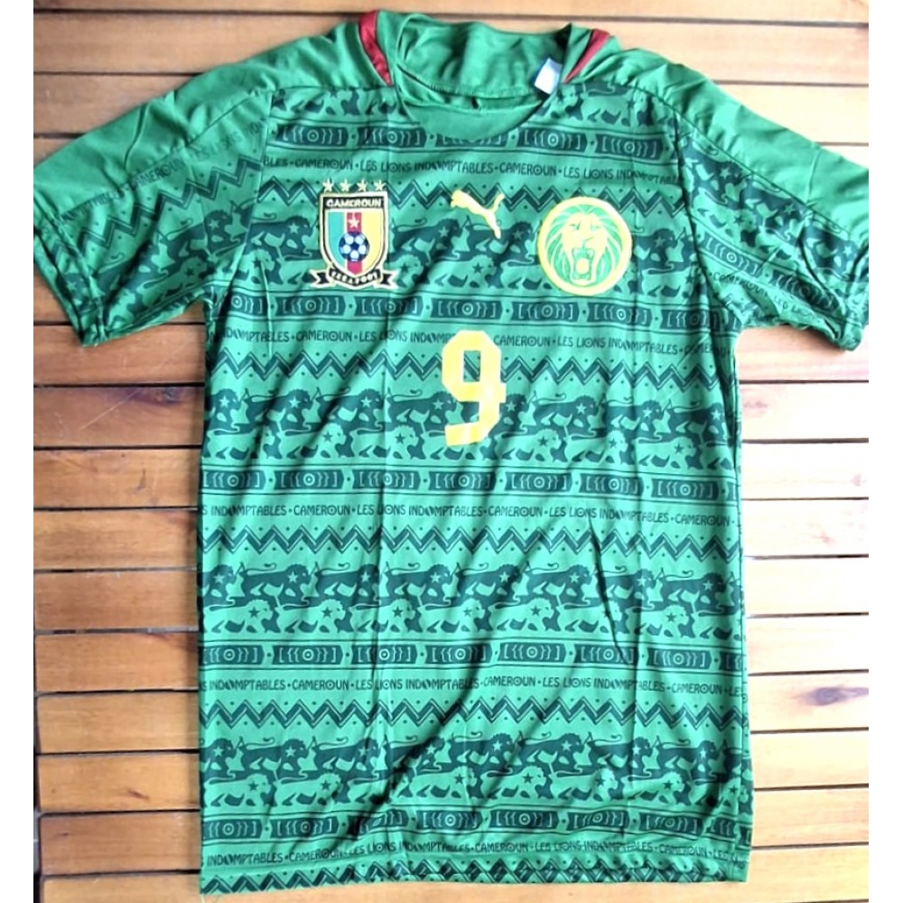 Camisa Seleção Camarões Puma Verde Nº9 Etoo