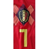 Camisa Seleção Bélgica Adidas Vermelha Nº7 Bruyne