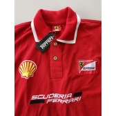 Camisa Scuderia Ferrari Gola Dupla Vermelha