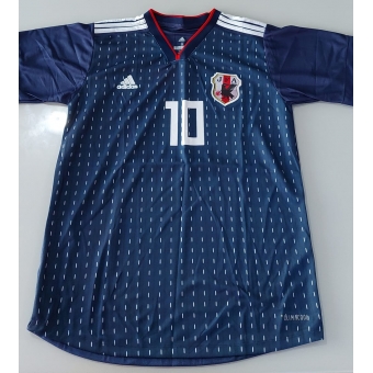 Camisa Seleção Japão Adidas Azul e Branca Nº10 Kagawa